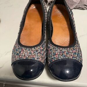 bernie mev Blue Flats Comfortable Slip-On Loafers